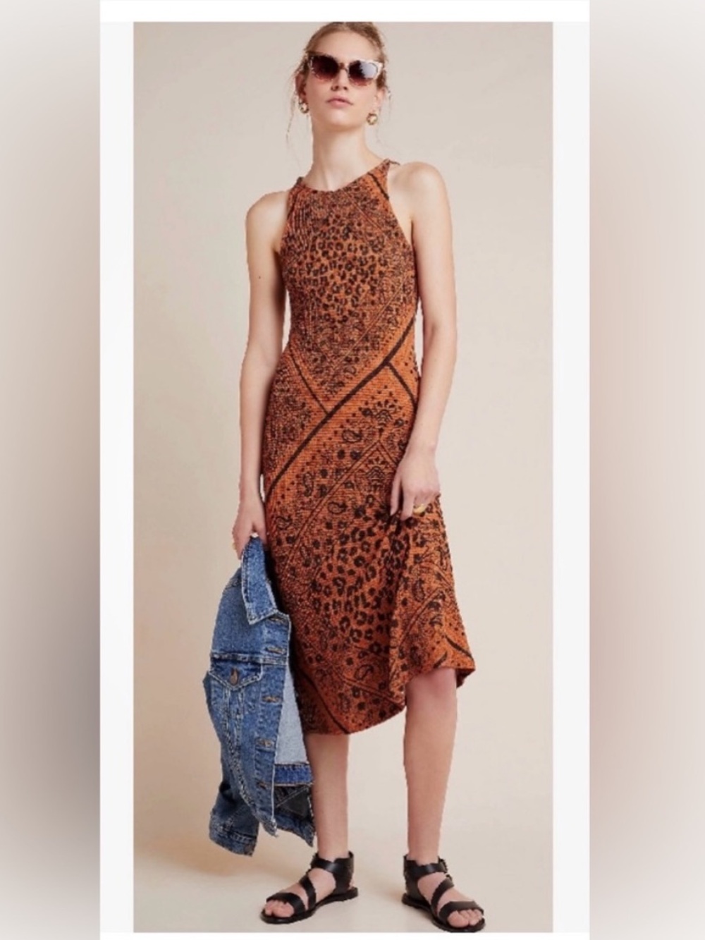 Farm Rio Anthropologie Alyse Midi Dress